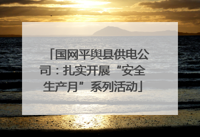 国网平舆县供电公司：扎实开展“安全生产月”系列活动