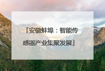 安徽蚌埠：智能传感器产业集聚发展