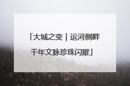 大城之变｜运河侧畔 千年文脉珍珠闪耀