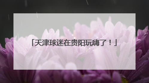 天津球迷在贵阳玩嗨了！