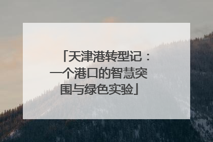 天津港转型记：一个港口的智慧突围与绿色实验