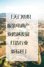 天门纺织服装电商产业跨越发展 打造行业新标杆