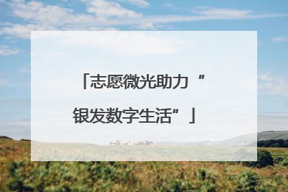 志愿微光助力“银发数字生活”