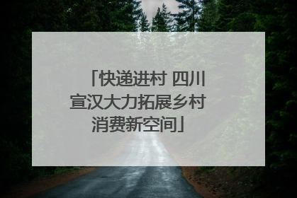 快递进村 四川宣汉大力拓展乡村消费新空间