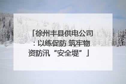 徐州丰县供电公司：以练促防 筑牢物资防汛“安全堤”