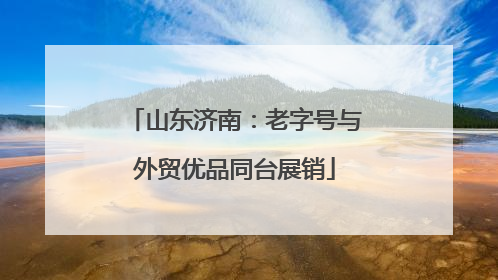 山东济南：老字号与外贸优品同台展销