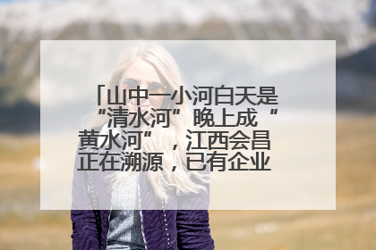 山中一小河白天是“清水河”晚上成“黄水河”，江西会昌正在溯源，已有企业被要求停工