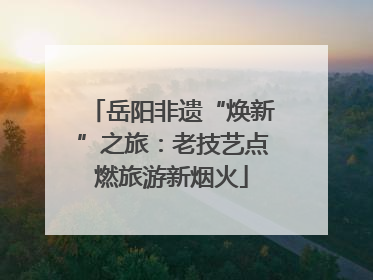 岳阳非遗“焕新”之旅：老技艺点燃旅游新烟火