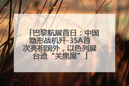 巴黎航展首日：中国隐形战机歼-35A首次亮相国外，以色列展台遭“关黑屋”
