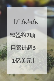 广东与东盟签约7项目累计超31亿美元