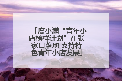 度小满“青年小店榜样计划”在张家口落地 支持特色青年小店发展