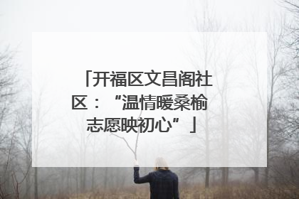 开福区文昌阁社区：“温情暖桑榆 志愿映初心”