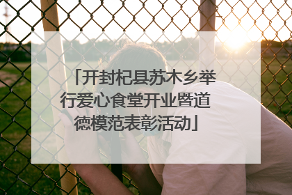 开封杞县苏木乡举行爱心食堂开业暨道德模范表彰活动