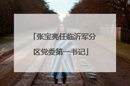 张宝亮任临沂军分区党委第一书记