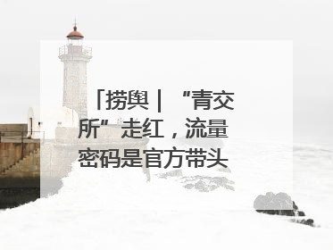 捞舆｜“青交所”走红，流量密码是官方带头“玩起来”