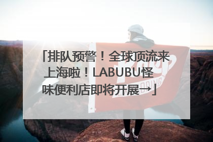 排队预警！全球顶流来上海啦！LABUBU怪味便利店即将开展→