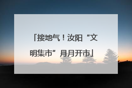 接地气！汝阳“文明集市”月月开市