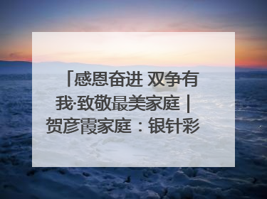 感恩奋进 双争有我·致敬最美家庭｜贺彦霞家庭：银针彩线绣出好日子