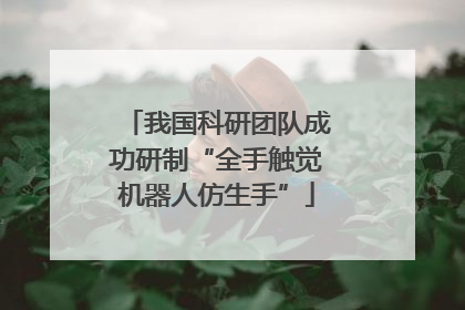 我国科研团队成功研制“全手触觉机器人仿生手”
