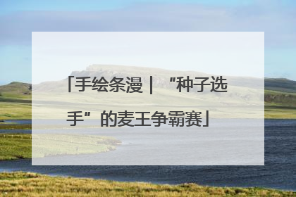 手绘条漫｜“种子选手”的麦王争霸赛