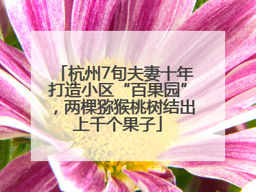 杭州7旬夫妻十年打造小区“百果园”，两棵猕猴桃树结出上千个果子