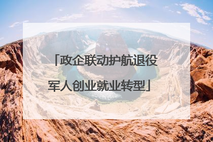 政企联动护航退役军人创业就业转型