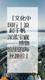 文化中国行｜浪起千帆 深蓝宝藏——博物馆里的海丝遗珍
