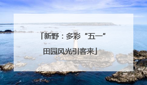 新野：多彩“五一” 田园风光引客来