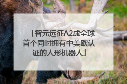 智元远征A2成全球首个同时拥有中美欧认证的人形机器人