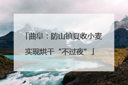 曲阜：防山镇夏收小麦实现烘干“不过夜”