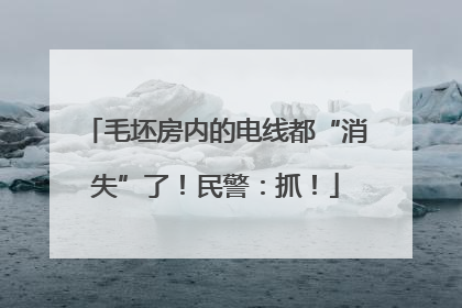 毛坯房内的电线都“消失”了！民警：抓！