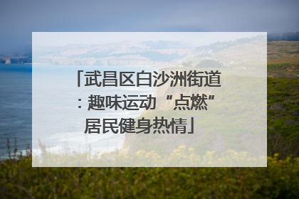 武昌区白沙洲街道：趣味运动“点燃”居民健身热情