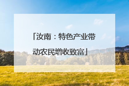 汝南：特色产业带动农民增收致富