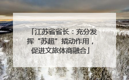 江苏省省长：充分发挥“苏超”撬动作用，促进文旅体商融合