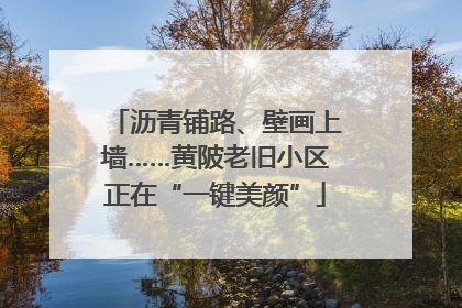 沥青铺路、壁画上墙……黄陂老旧小区正在“一键美颜”