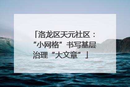 洛龙区天元社区：“小网格”书写基层治理“大文章”