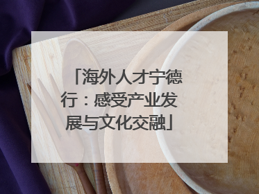 海外人才宁德行：感受产业发展与文化交融