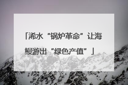 浠水“锅炉革命”让海鳗游出“绿色产值”