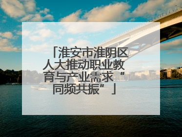 淮安市淮阴区人大推动职业教育与产业需求“同频共振”