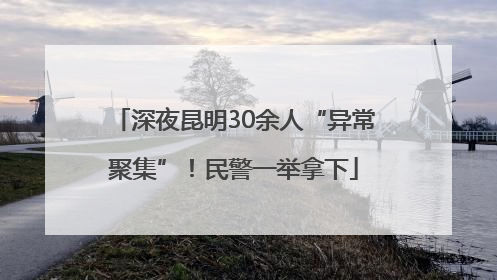 深夜昆明30余人“异常聚集”！民警一举拿下