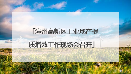 漳州高新区工业地产提质增效工作现场会召开