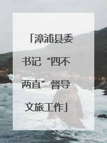 漳浦县委书记“四不两直”督导文旅工作