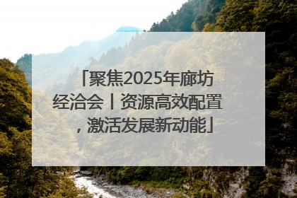 聚焦2025年廊坊经洽会丨资源高效配置，激活发展新动能