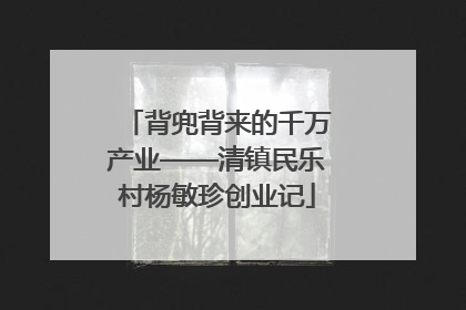 背兜背来的千万产业——清镇民乐村杨敏珍创业记