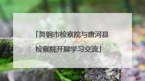 舞钢市检察院与唐河县检察院开展学习交流