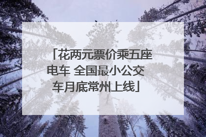 花两元票价乘五座电车 全国最小公交车月底常州上线