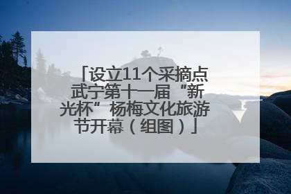 设立11个采摘点 武宁第十一届“新光杯”杨梅文化旅游节开幕（组图）