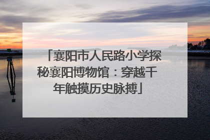 襄阳市人民路小学探秘襄阳博物馆：穿越千年触摸历史脉搏