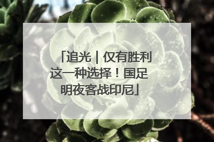 追光｜仅有胜利这一种选择！国足明夜客战印尼