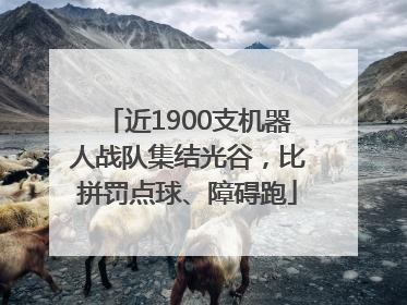 近1900支机器人战队集结光谷，比拼罚点球、障碍跑